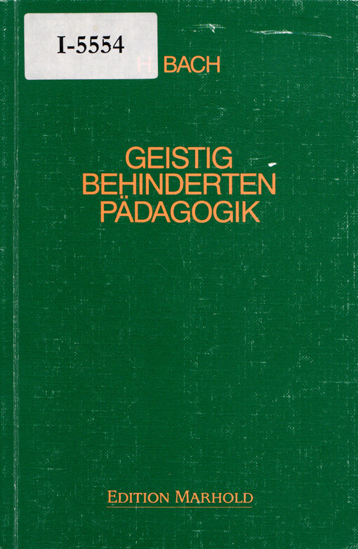 Geistigbehindertenpädagogik