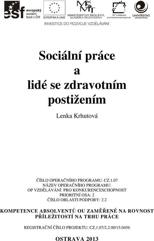 Sociální práce a lidé se zdravotním postižením