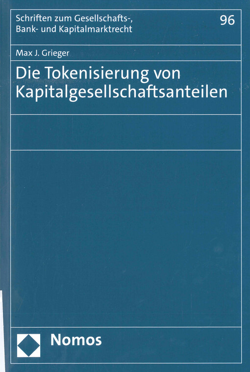 Die Tokenisierung von Kapitalgesellschaftsanteilen