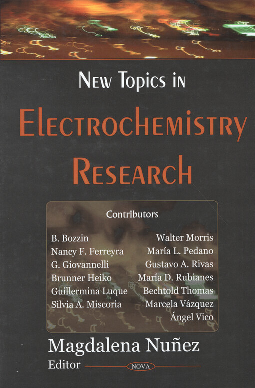 New topics in electrochemistry research