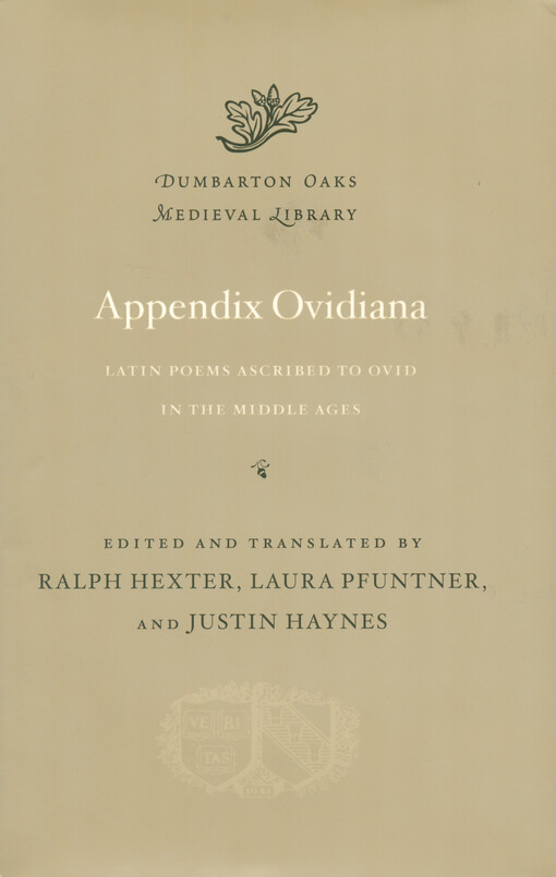 Appendix Ovidiana : Latin poems ascribed to Ovid in the Middle Ages