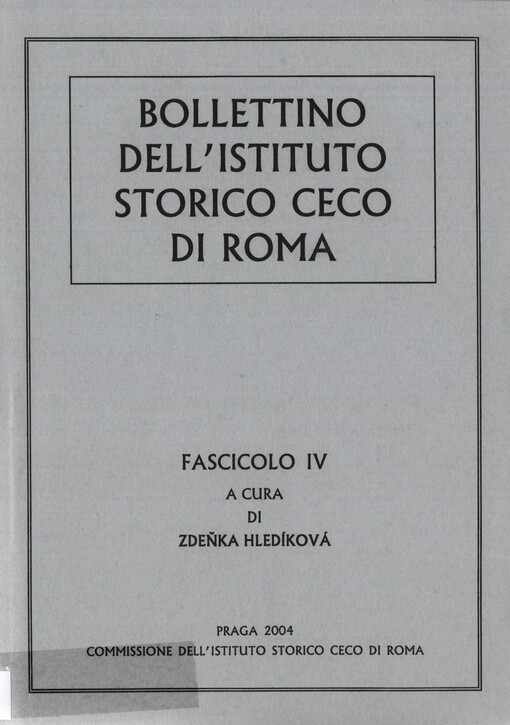 Bollettino dell'Istituto storico ceco di Roma.
