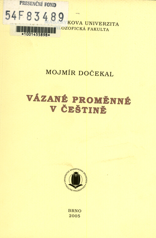 Vázané proměnné v češtině