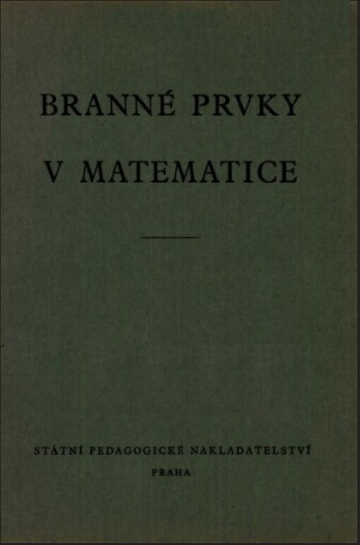 Branné prvky v matematice :Pom. kniha pro učitele škol všeobec. vzdělávacích