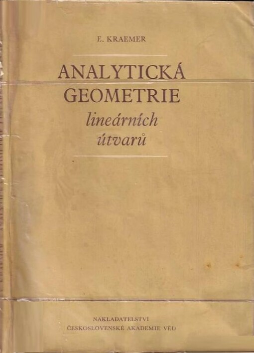 Analytická geometrie lineárních útvarů