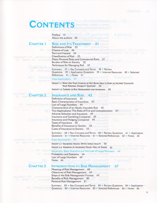 Principles of risk management and insurance