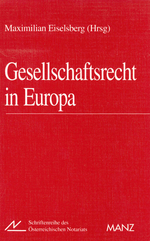 Gesellschaftsrecht in Europa