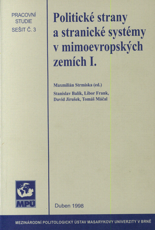 Politické strany a stranické systémy v mimoevropských zemích I