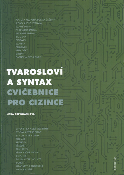 Tvarosloví a syntax : cvičebnice pro cizince