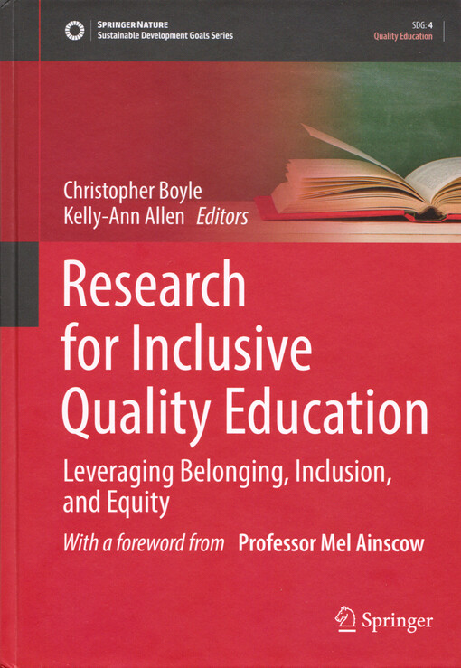 Research for inclusive quality education : leveraging belonging, inclusion, and equity