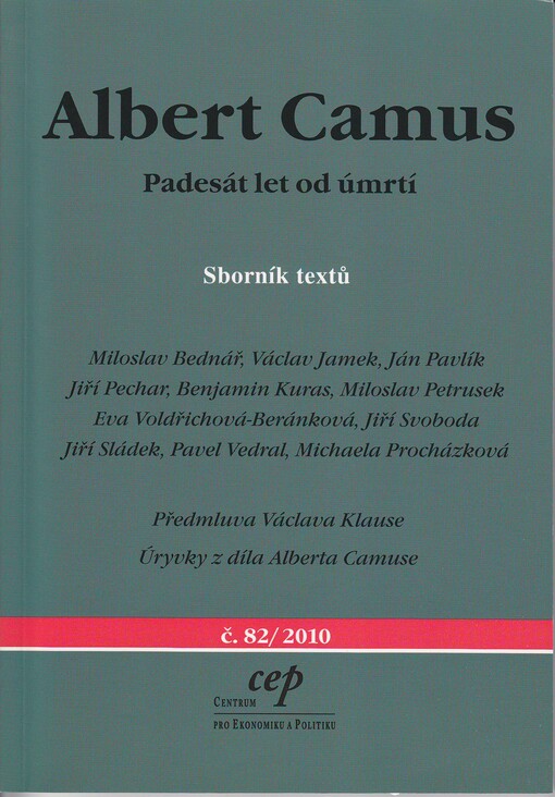 Albert Camus: padesát let od úmrtí : sborník textů
