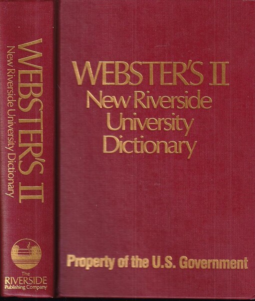 Webster's New Riverside University Dictionary