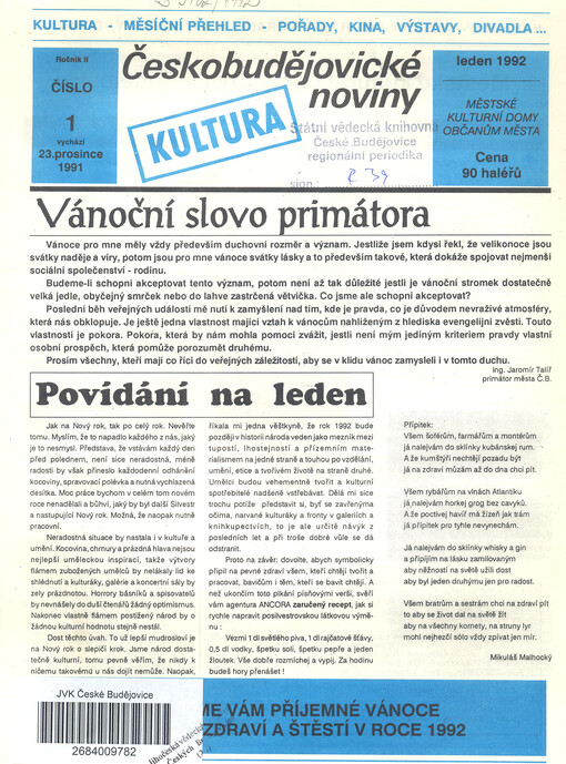 Českobudějovické noviny : kultura