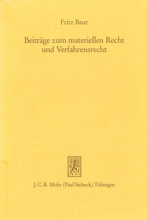 Beiträge zum materiellen Recht und Verfahrensrecht : zum 75. Geburtstag am 6. Juli 1986