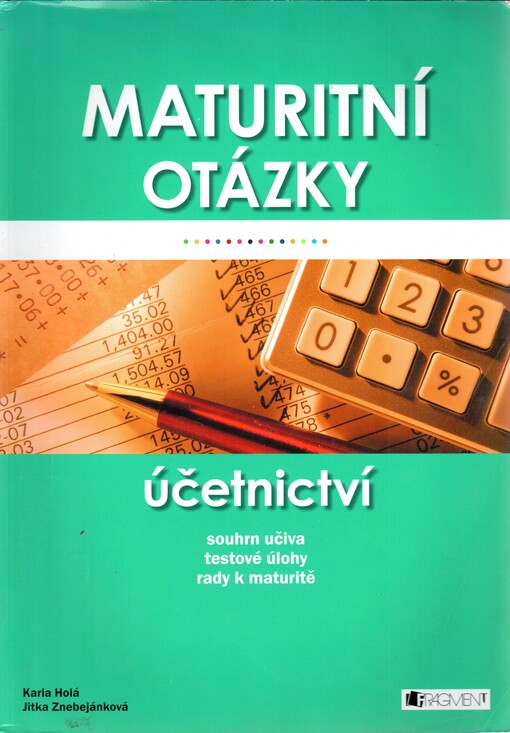 Maturitní otázky - účetnictví