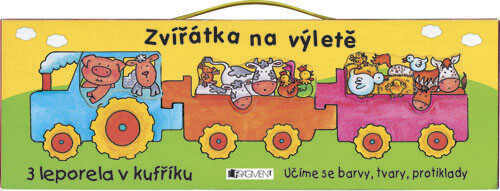 Zvířátka na výletě : učíme se barvy, tvary, protiklady : 3 leporela v kufříku