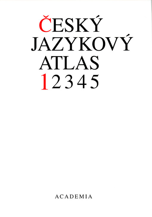 Český jazykový atlas, sv. 1