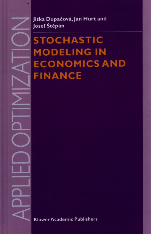 Stochastic modeling in economics and finance