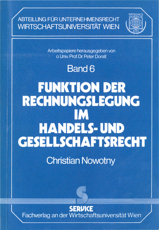 Funktion der Rechnungslegung im Handels- und Gesellschaftsrecht