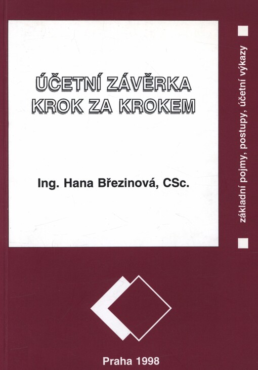 Účetní závěrka krok za krokem (pro podnikatele): základní pojmy, postupy, účetní výkazy