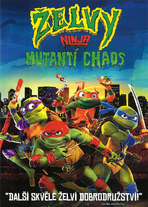 Teenage mutant ninja turtles = Želvy Ninja. Mutant mayhem = Mutantí chaos