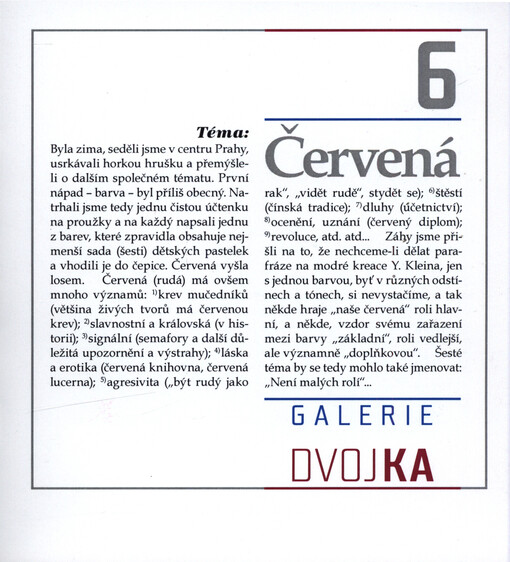 Téma 6: Červená