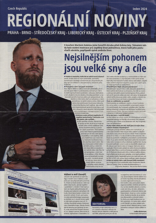 Regionální noviny : Praha, Brno, Středočeský kraj, Liberecký kraj, Ústecký kraj, Plzeňský kraj