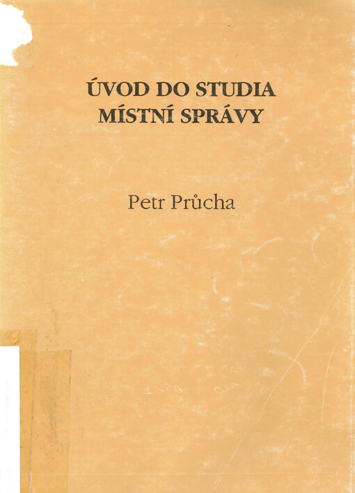 Úvod do studia místní správy