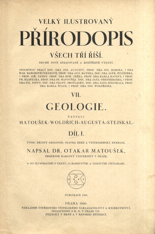 Velký ilustrovaný přírodopis všech tří říší.VII.,Geologie.
