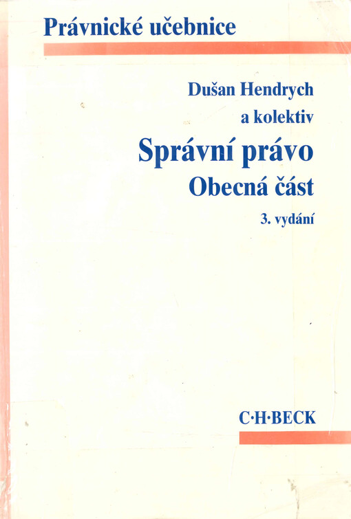 Správní právo. Obecná část