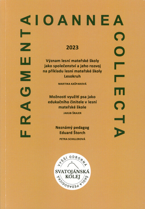 Význam lesní mateřské školy jako společenství a jeho rozvoj na příkladu lesní mateřské školy Lesokruh