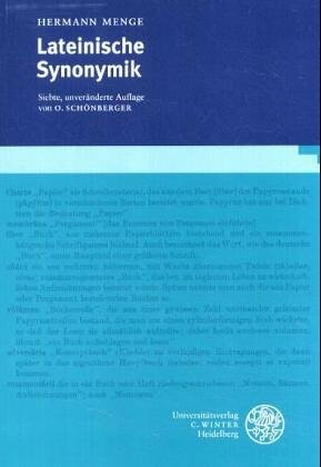 Lateinische Synonymik (German Edition)