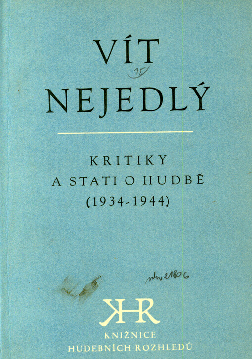 Kritiky a stati o hudbě : (1934-1944)