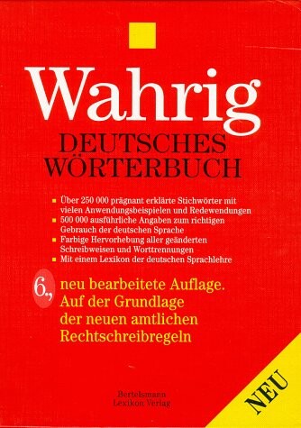 Wahrig Deutsches Worterbuch Hb (German Edition)