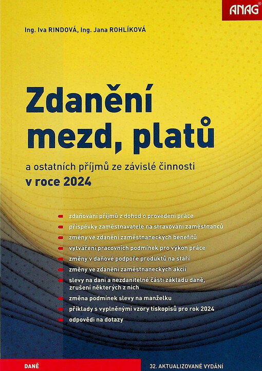Zdanění mezd, platů a ostatních příjmů ze závislé činnosti v roce 2024