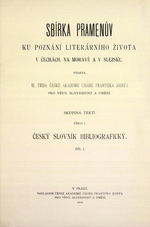 Český slovník bibliografický