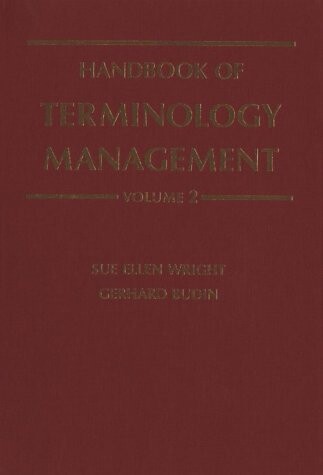 Handbook of terminology management