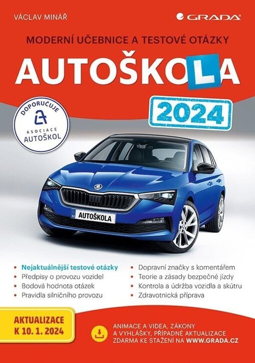 Autoškola : moderní učebnice a testové otázky : 2024