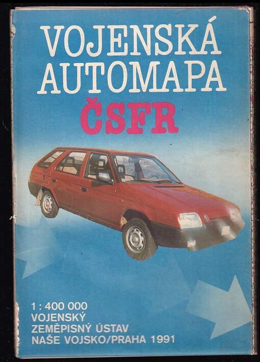 Vojenská automapa ČSFR 1:400 000
