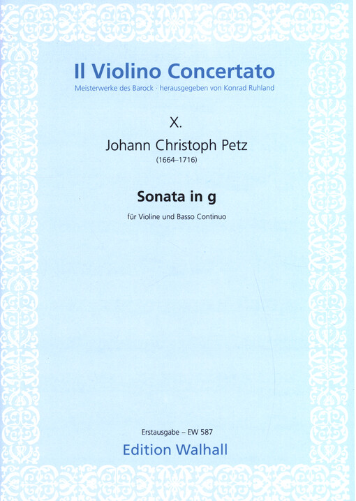 Sonata in g : für Violine und Basso Continuo