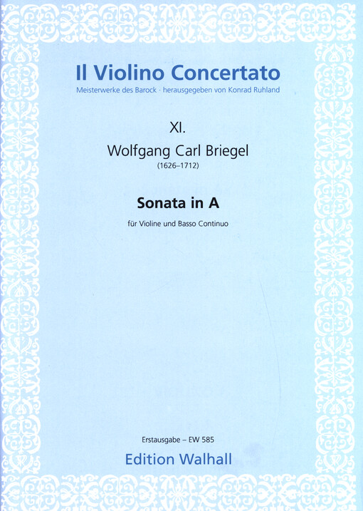 Sonata in A : für Violine und Basso Continuo