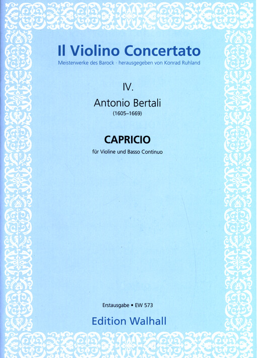 Capricio : für Violine und Basso Continuo