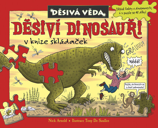 Děsiví dinosauři v knize skládaček