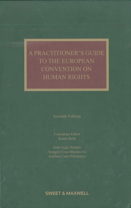 A practitioner's guide to the European Convention on Human Rights