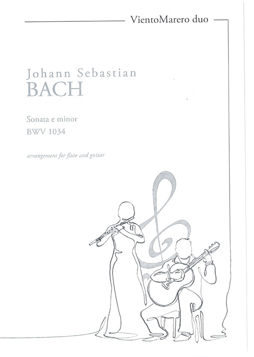 Sonata e minor, BWV 1034 : arrangement for flute and guitar