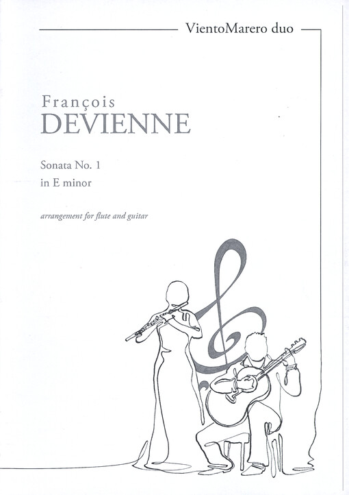 Sonata No. 1 in E minor : arrangement for flute and guitar