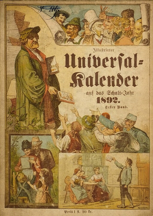 Illustrirter Universal-Kalender auf das gemeine Jahr ... : Jahrbuch des Unterhaltenden und Nützlichen für Stadt und Land
