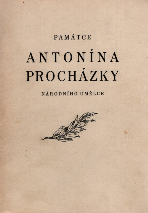 Památce Antonína Procházky národního umělce