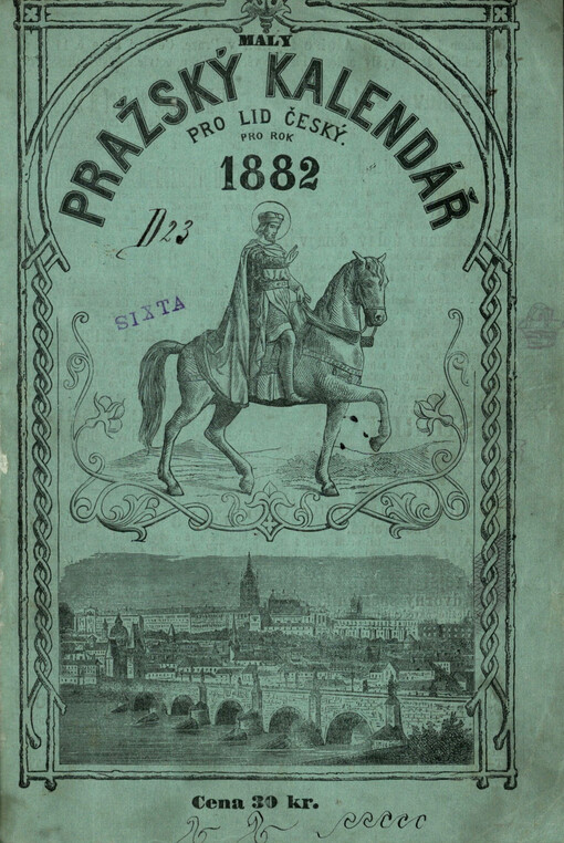 Malý Pražský kalendář : nový prostonárodní kalendář obrázkový pro lid českoslovanský v Čechách, na Moravě a ve Slezsku na rok obyčejný ...