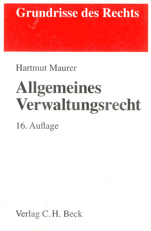 Allgemeines Verwaltungsrecht